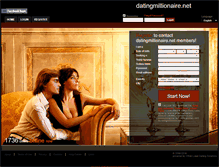 Tablet Screenshot of datingmillionaire.net